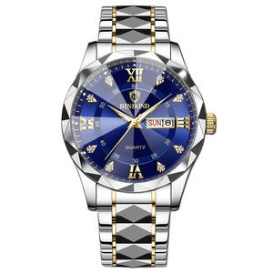Quartz Waterproof Fashion Watch for Men Date Stainless Steel Wristband Watches