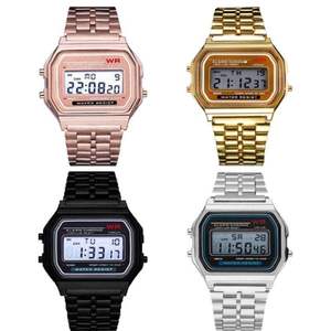 LED Digital Sports Watch Steel Band Clock Electronic Product