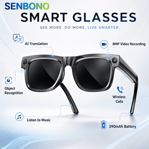 SENBONO AG19 Smart Translation Glasses 290mAh GPT AI Model