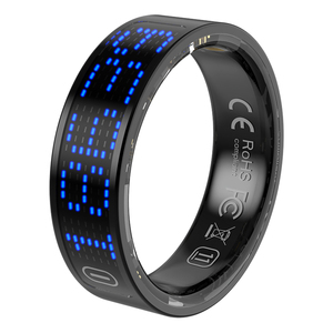 Stainless Steel Smart Ring with Display Remote Control IP68
