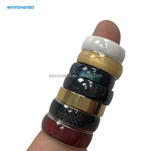 Carbon Fibre Matte Black Ceramic Payment NFC Ring
