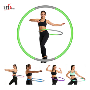 Quality Guaranteed Fitness Weighted Hula Ring Adjustable Detachable Sport Workout Weighted Yoga Ring for Adults