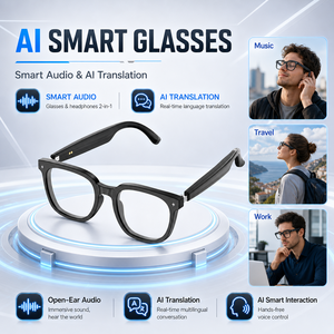 AI Smart Glasses App Control Open-Ear