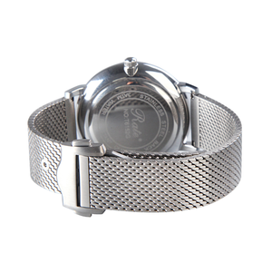 Luxury 18mm Titanium Milanese Watch Band Custom Double Safety Clasp CNC Crafted Metal Strap