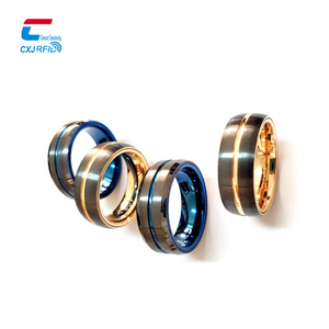 Tungsten Steel Ceramic NFC Dual Chip Payment Ring