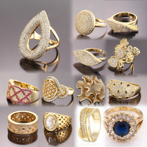 Bisuterias Oro Gold Plating Wedding Smart Ring Supplier China